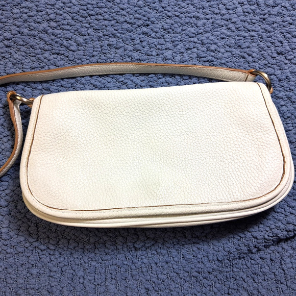 Wilson's Leather White Purse Convertible Shoulder Bag/Clutch Summer Pre-Owned - Picture 1 of 16